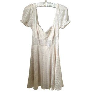 Urban Outfitters Women's Tan Lace Mini Dress